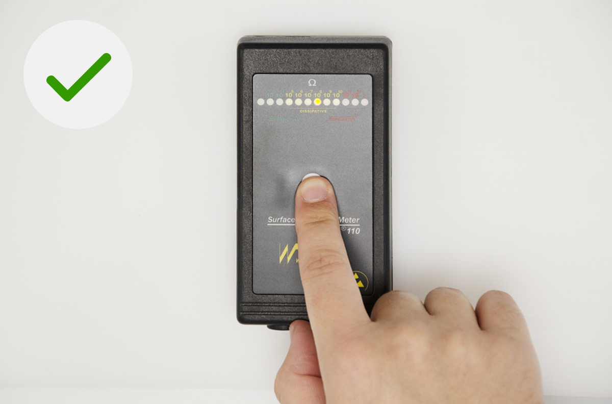 Correct handling of the resistance measurement (Original Material 