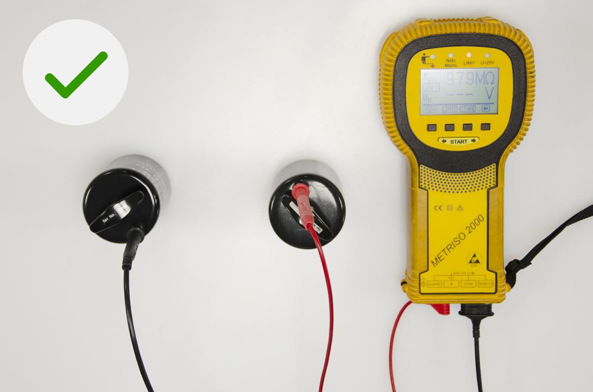 Correct handling of the resistance measurement (Original Material 