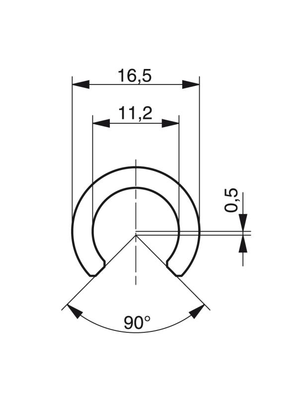 Profilés de balustrade - Profilés pour la manutention et le transport - Murtfeldt GmbH Kunststoffe - Technische Zeichnung 3