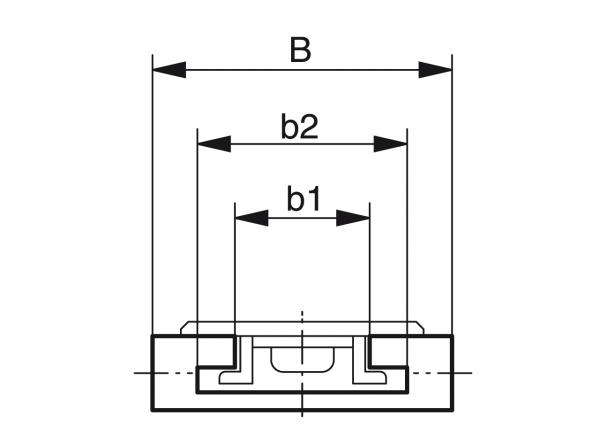 Guide curvate per catene a cerniera con guida TAB - Profili per convogliamento e trasporto - Murtfeldt GmbH Kunststoffe - Technische Zeichnung 2