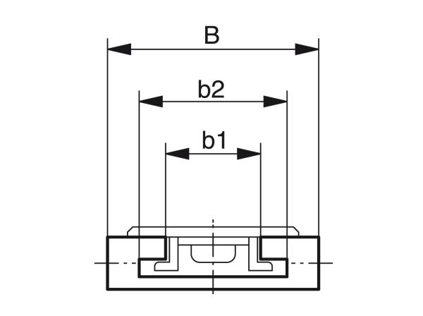Guides de courbes pour convoyeurs à charnières avec guide TAB - Profilés pour la manutention et le transport - Murtfeldt GmbH Kunststoffe - Technische Zeichnung 2