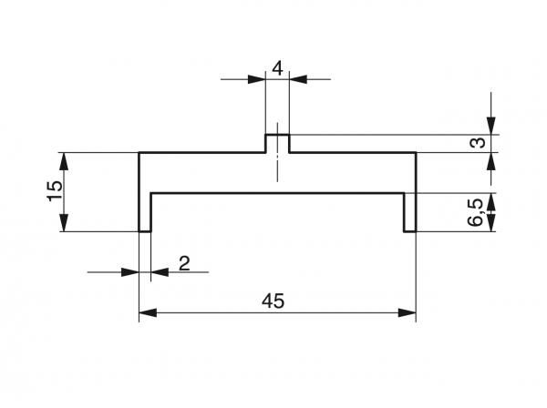Profili per catene a cerniera - Profili per convogliamento e trasporto - Murtfeldt GmbH Kunststoffe - Technische Zeichnung 8