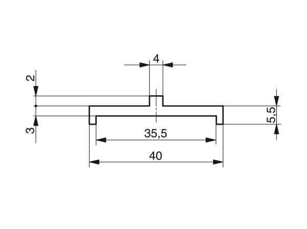 Profilés pour convoyeurs à charnières - Profilés pour la manutention et le transport - Murtfeldt GmbH Kunststoffe - Technische Zeichnung 7