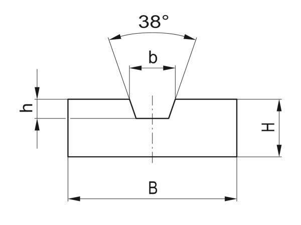 Tipo FK - Guide per cinghie - Murtfeldt GmbH Kunststoffe - Technische Zeichnung 1