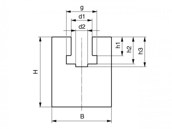 Tipo K - Guide per catene a rulli - Murtfeldt GmbH Kunststoffe - Technische Zeichnung 1