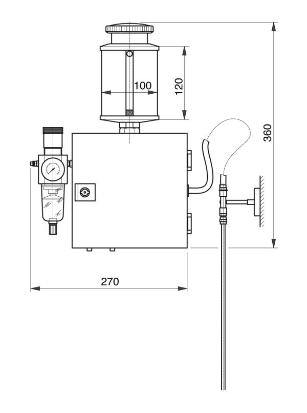 Microspray - UNI-Microspray - Murtfeldt GmbH Kunststoffe - Technische Zeichnung 1