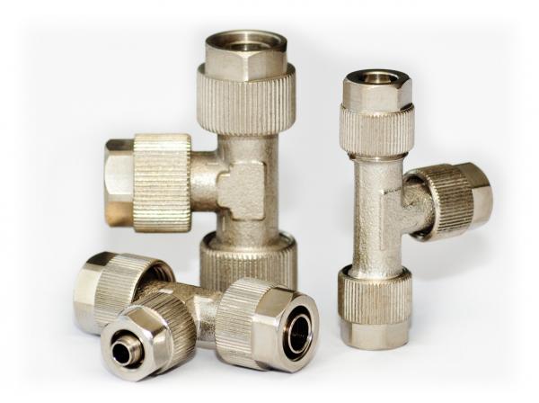 Raccords vissés en T pour flexible - Raccords vissés systèmes de lubrification - Murtfeldt GmbH Kunststoffe - Abbildung 1