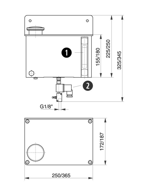 Typ EPO - Zentralschmiereinheiten - Murtfeldt GmbH Kunststoffe - Technische Zeichnung 2