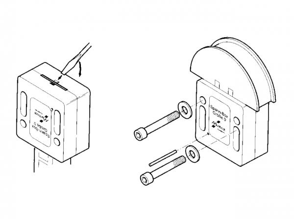 Spann-Box® Gr.0 mit Halbkreisprofil - Kettenspanner für Rollenketten - Murtfeldt GmbH Kunststoffe - Technische Zeichnung 2