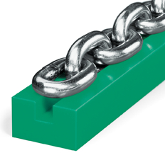 Chain, belt, and sliding guides - Chain guides for round link chains